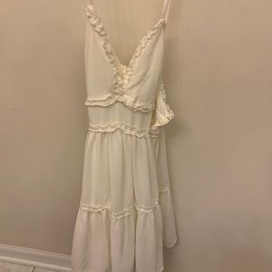 White flowy dress